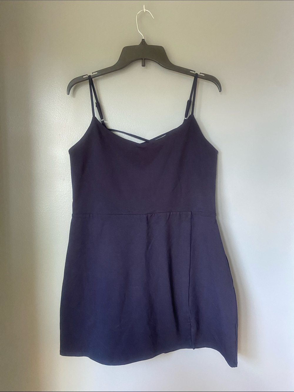 NWT Express Navy Spaghetti Strap Mini Skort